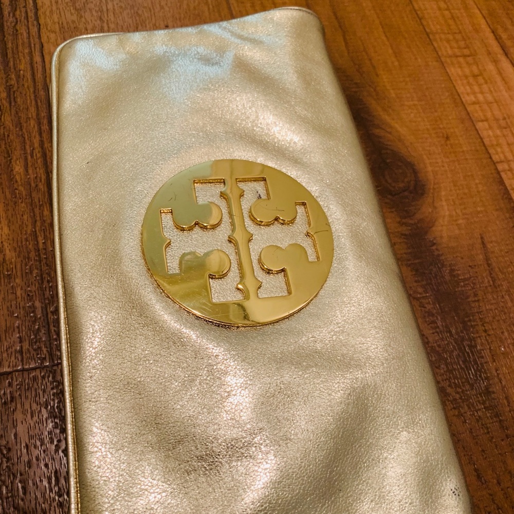 Tory Burch “Gold” Clutch/Hand Bag